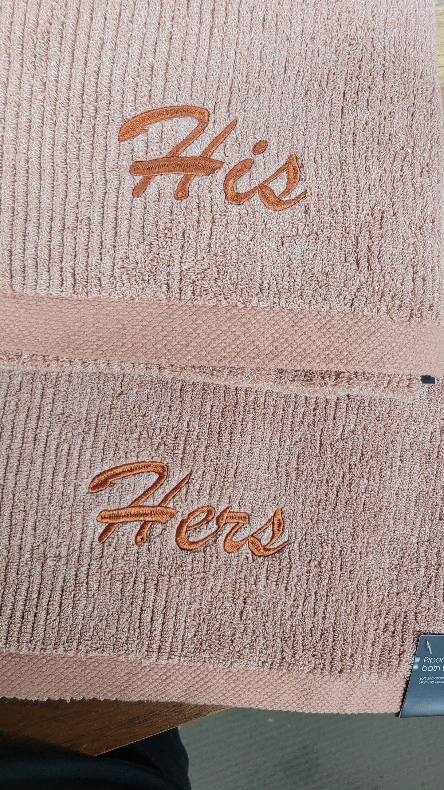 Embroidery of Towels - Personalised